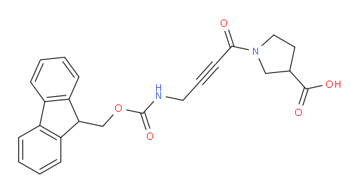 1-[4-({[(9H-fluoren-9-yl)methoxy]carbonyl}amino)but-2-ynoyl]pyrrolidine-3-carboxylic acid