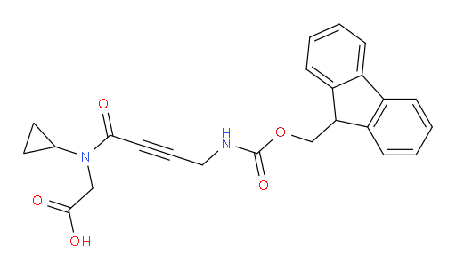 2-[N-cyclopropyl-4-({[(9H-fluoren-9-yl)methoxy]carbonyl}amino)but-2-ynamido]acetic acid