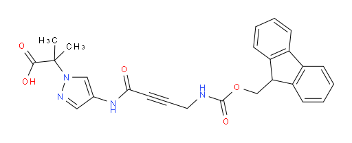 2-{4-[4-({[(9H-fluoren-9-yl)methoxy]carbonyl}amino)but-2-ynamido]-1H-pyrazol-1-yl}-2-methylpropanoic acid