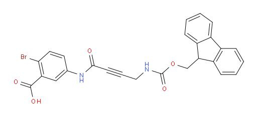 2-bromo-5-[4-({[(9H-fluoren-9-yl)methoxy]carbonyl}amino)but-2-ynamido]benzoic acid