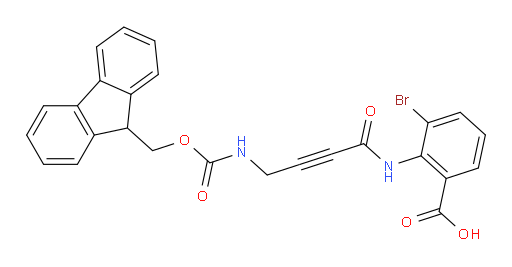3-bromo-2-[4-({[(9H-fluoren-9-yl)methoxy]carbonyl}amino)but-2-ynamido]benzoic acid