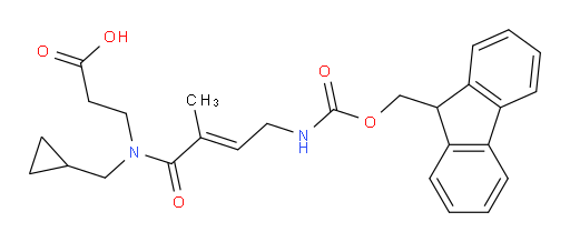 3-[N-(cyclopropylmethyl)-4-({[(9H-fluoren-9-yl)methoxy]carbonyl}amino)-2-methylbut-2-enamido]propanoic acid