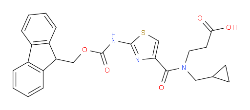 3-[N-(cyclopropylmethyl)-1-[2-({[(9H-fluoren-9-yl)methoxy]carbonyl}amino)-1,3-thiazol-4-yl]formamido]propanoic acid