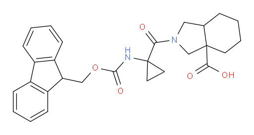 2-[1-({[(9H-fluoren-9-yl)methoxy]carbonyl}amino)cyclopropanecarbonyl]-octahydro-1H-isoindole-3a-carboxylic acid