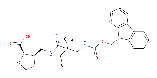 rac-(2R,3R)-3-({2-[({[(9H-fluoren-9-yl)methoxy]carbonyl}amino)methyl]-2-methylbutanamido}methyl)oxolane-2-carboxylic acid