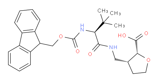 (2RS,3RS)-3-{[(2S)-2-({[(9H-fluoren-9-yl)methoxy]carbonyl}amino)-3,3-dimethylbutanamido]methyl}oxolane-2-carboxylic acid