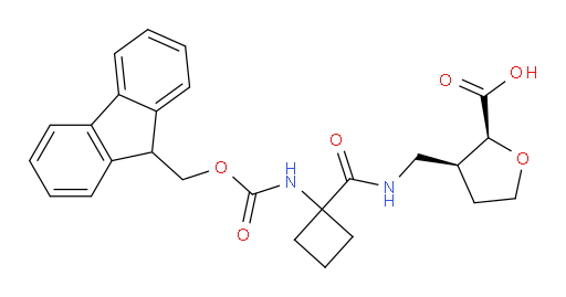rac-(2R,3R)-3-({[1-({[(9H-fluoren-9-yl)methoxy]carbonyl}amino)cyclobutyl]formamido}methyl)oxolane-2-carboxylic acid