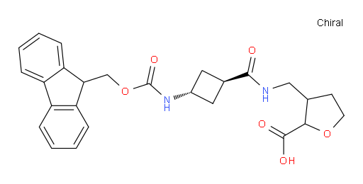 3-({[(1r,3r)-3-({[(9H-fluoren-9-yl)methoxy]carbonyl}amino)cyclobutyl]formamido}methyl)oxolane-2-carboxylic acid