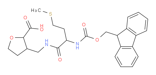 3-{[2-({[(9H-fluoren-9-yl)methoxy]carbonyl}amino)-4-(methylsulfanyl)butanamido]methyl}oxolane-2-carboxylic acid