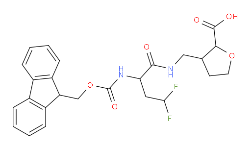 3-{[2-({[(9H-fluoren-9-yl)methoxy]carbonyl}amino)-4,4-difluorobutanamido]methyl}oxolane-2-carboxylic acid