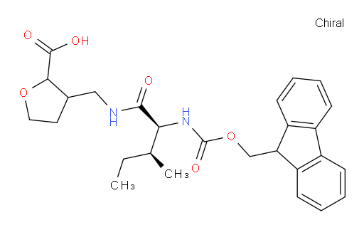 3-{[(2S,3S)-2-({[(9H-fluoren-9-yl)methoxy]carbonyl}amino)-3-methylpentanamido]methyl}oxolane-2-carboxylic acid