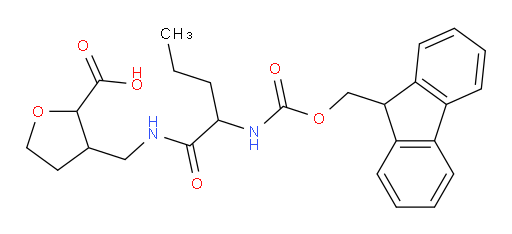 3-{[2-({[(9H-fluoren-9-yl)methoxy]carbonyl}amino)pentanamido]methyl}oxolane-2-carboxylic acid