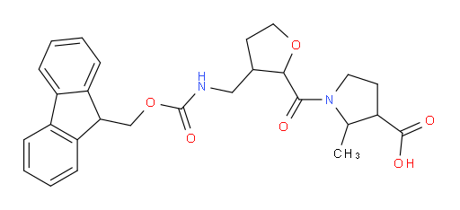 1-{3-[({[(9H-fluoren-9-yl)methoxy]carbonyl}amino)methyl]oxolane-2-carbonyl}-2-methylpyrrolidine-3-carboxylic acid
