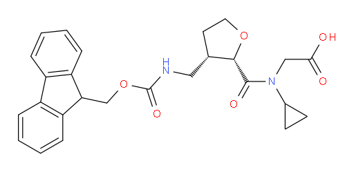 rac-2-{N-cyclopropyl-1-[(2R,3R)-3-[({[(9H-fluoren-9-yl)methoxy]carbonyl}amino)methyl]oxolan-2-yl]formamido}acetic acid