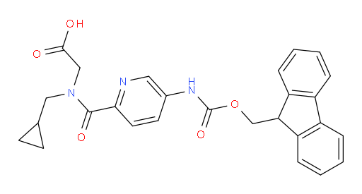2-[N-(cyclopropylmethyl)-1-[5-({[(9H-fluoren-9-yl)methoxy]carbonyl}amino)pyridin-2-yl]formamido]acetic acid