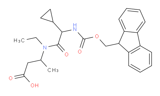 3-[2-cyclopropyl-N-ethyl-2-({[(9H-fluoren-9-yl)methoxy]carbonyl}amino)acetamido]butanoic acid