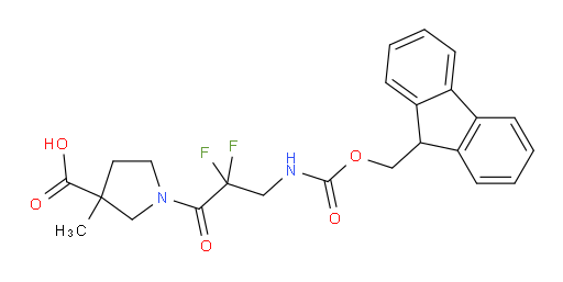 1-[3-({[(9H-fluoren-9-yl)methoxy]carbonyl}amino)-2,2-difluoropropanoyl]-3-methylpyrrolidine-3-carboxylic acid