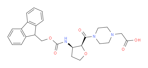 rac-2-{4-[(2R,3S)-3-({[(9H-fluoren-9-yl)methoxy]carbonyl}amino)oxolane-2-carbonyl]piperazin-1-yl}acetic acid