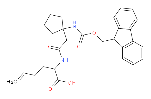 2-{2-[1-({[(9H-fluoren-9-yl)methoxy]carbonyl}amino)cyclopentyl]acetamido}hex-5-enoic acid