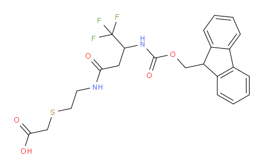 2-({2-[3-({[(9H-fluoren-9-yl)methoxy]carbonyl}amino)-4,4,4-trifluorobutanamido]ethyl}sulfanyl)acetic acid