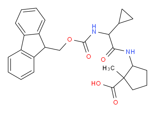 2-[2-cyclopropyl-2-({[(9H-fluoren-9-yl)methoxy]carbonyl}amino)acetamido]-1-methylcyclopentane-1-carboxylic acid