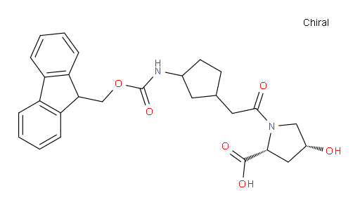 (2R,4R)-1-{2-[3-({[(9H-fluoren-9-yl)methoxy]carbonyl}amino)cyclopentyl]acetyl}-4-hydroxypyrrolidine-2-carboxylic acid