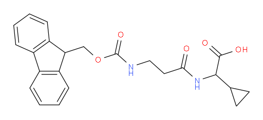 2-cyclopropyl-2-[3-({[(9H-fluoren-9-yl)methoxy]carbonyl}amino)propanamido]acetic acid
