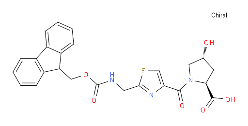 (2S,4R)-1-{2-[({[(9H-fluoren-9-yl)methoxy]carbonyl}amino)methyl]-1,3-thiazole-4-carbonyl}-4-hydroxypyrrolidine-2-carboxylic acid