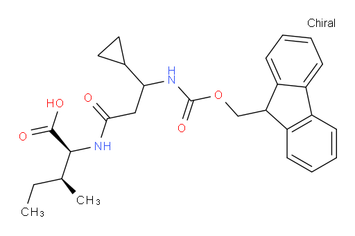 (2S,3S)-2-[3-cyclopropyl-3-({[(9H-fluoren-9-yl)methoxy]carbonyl}amino)propanamido]-3-methylpentanoic acid