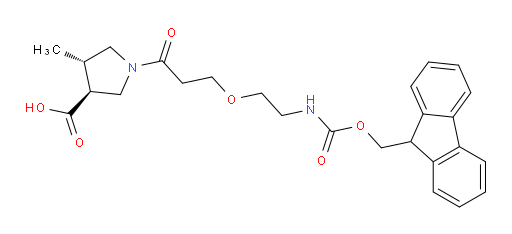 rac-(3R,4R)-1-{3-[2-({[(9H-fluoren-9-yl)methoxy]carbonyl}amino)ethoxy]propanoyl}-4-methylpyrrolidine-3-carboxylic acid