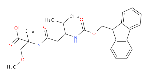 2-[3-({[(9H-fluoren-9-yl)methoxy]carbonyl}amino)-4-methylpentanamido]-3-methoxy-2-methylpropanoic acid