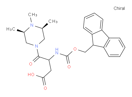 3-({[(9H-fluoren-9-yl)methoxy]carbonyl}amino)-4-oxo-4-[(3R,5S)-3,4,5-trimethylpiperazin-1-yl]butanoic acid