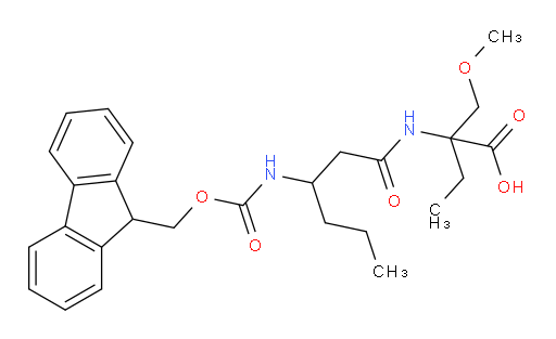 2-[3-({[(9H-fluoren-9-yl)methoxy]carbonyl}amino)hexanamido]-2-(methoxymethyl)butanoic acid