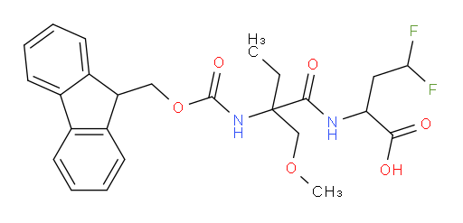 2-[2-({[(9H-fluoren-9-yl)methoxy]carbonyl}amino)-2-(methoxymethyl)butanamido]-4,4-difluorobutanoic acid