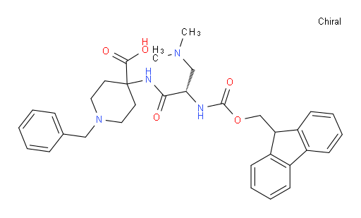 1-benzyl-4-[(2S)-3-(dimethylamino)-2-({[(9H-fluoren-9-yl)methoxy]carbonyl}amino)propanamido]piperidine-4-carboxylic acid