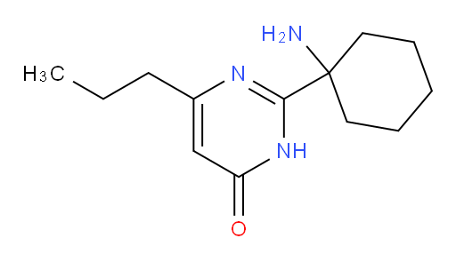 2-(1-aminocyclohexyl)-6-propyl-3,4-dihydropyrimidin-4-one