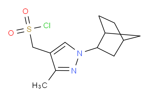 (1-{bicyclo[2.2.1]heptan-2-yl}-3-methyl-1H-pyrazol-4-yl)methanesulfonyl chloride