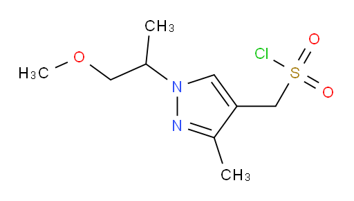 [1-(1-methoxypropan-2-yl)-3-methyl-1H-pyrazol-4-yl]methanesulfonyl chloride