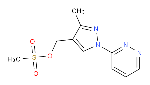 [3-methyl-1-(pyridazin-3-yl)-1H-pyrazol-4-yl]methyl methanesulfonate
