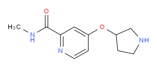 N-methyl-4-(pyrrolidin-3-yloxy)pyridine-2-carboxamide