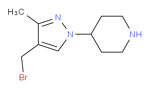 4-[4-(bromomethyl)-3-methyl-1H-pyrazol-1-yl]piperidine