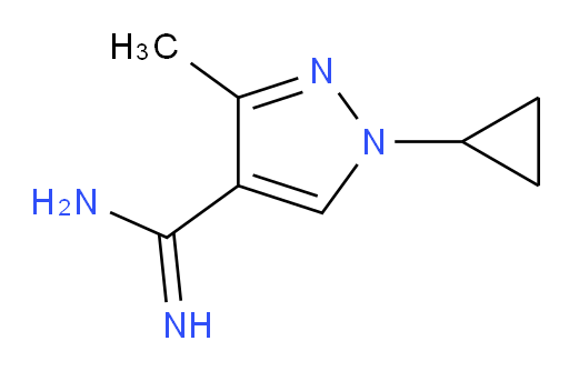 1-cyclopropyl-3-methyl-1H-pyrazole-4-carboximidamide