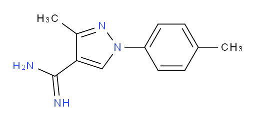 3-methyl-1-(4-methylphenyl)-1H-pyrazole-4-carboximidamide