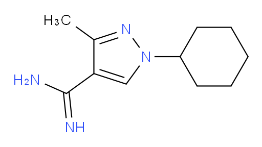 1-cyclohexyl-3-methyl-1H-pyrazole-4-carboximidamide