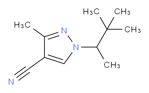 1-(3,3-dimethylbutan-2-yl)-3-methyl-1H-pyrazole-4-carbonitrile