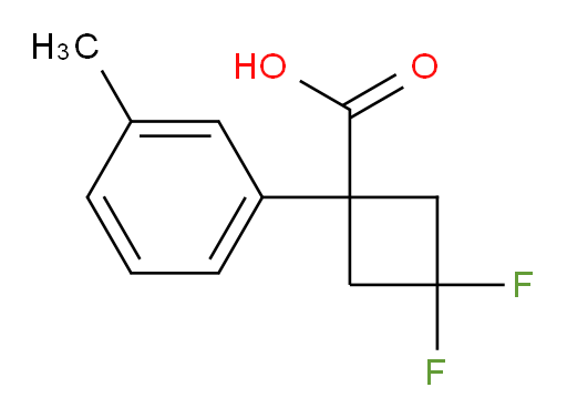 3,3-difluoro-1-(3-methylphenyl)cyclobutane-1-carboxylic acid