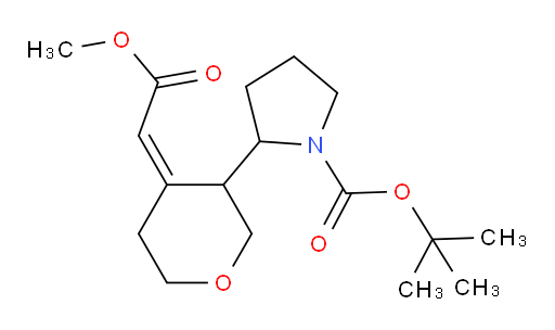 tert-butyl 2-[(4Z)-4-(2-methoxy-2-oxoethylidene)oxan-3-yl]pyrrolidine-1-carboxylate