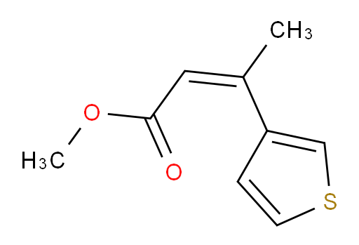 methyl (2Z)-3-(thiophen-3-yl)but-2-enoate