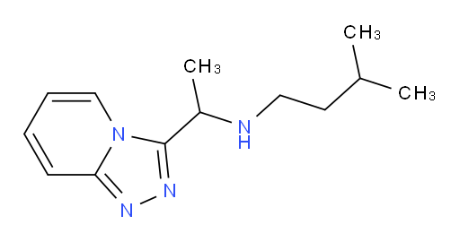 (3-methylbutyl)(1-{[1,2,4]triazolo[4,3-a]pyridin-3-yl}ethyl)amine