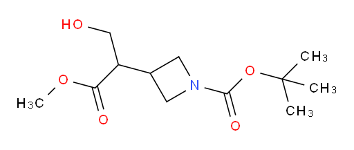 tert-butyl 3-(3-hydroxy-1-methoxy-1-oxopropan-2-yl)azetidine-1-carboxylate